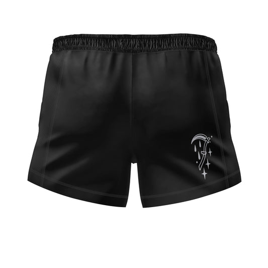 Women's Memento Mori High-Waist Fight Shorts
